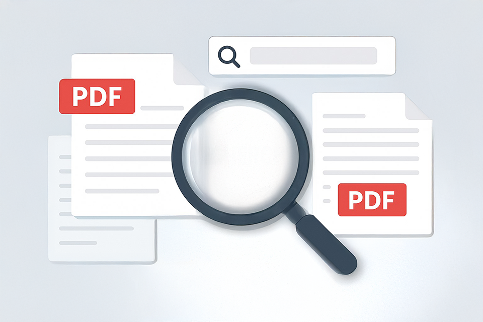 Recherche multi-critères au sein de la base PDF